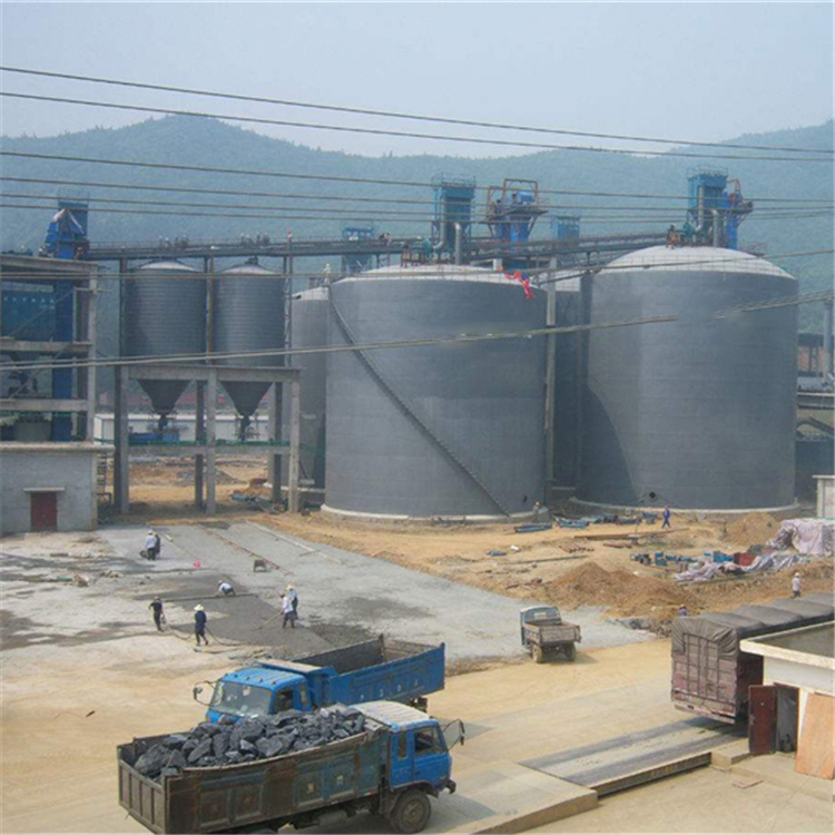 酒泉水泥钢板仓2座3000吨青岛项目进入施工